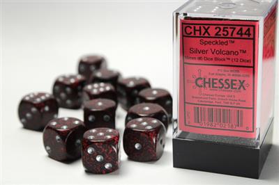 DICE SET SPEC 16mm Silver Volcano (7)