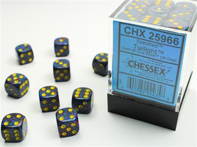 DICE SET SPEC 12mm Twilight D6 (36)