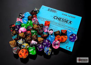 DICE MINI POLYHEDRAL LOOK ATT BLAND D10 3: e (50)