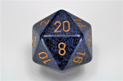 DICE SET SPEC Golden Cobalt D20