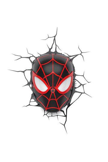 Marvel 3D LED Light Spider-Man Miles Morales Gesicht 3D