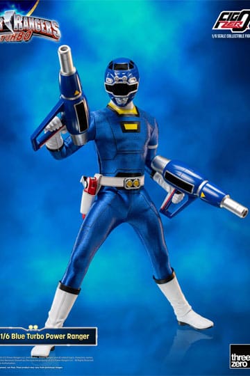 Power Rangers Turbo Figzero Acción Figura 1/6 Turbo Blue Turbo Power Ranger 30 cm