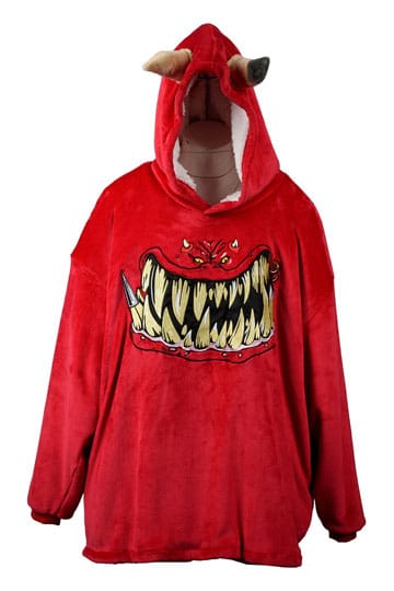 Coperta con cappuccio oversize di Warhammer 40K Squig rossa