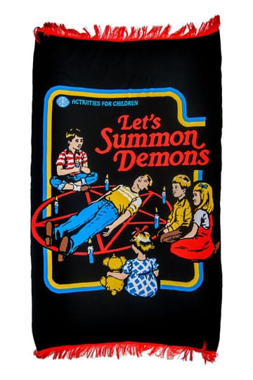 Steven Rhodes Knitted blanket Let's Summon Demons 160 x 102 cm