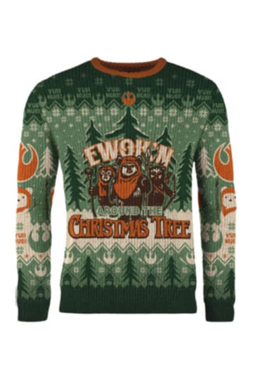 Pull de Noël Star Wars Ewok'n autour du sapin de Noël