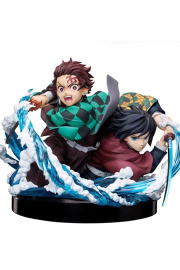 Dämonentöter: Kimetsu no Yaiba PVC-Statue Tanjiro & Giyuu 13 cm