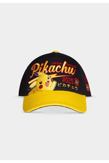 Pokemon Curved Bill Cap Pikachu Hello