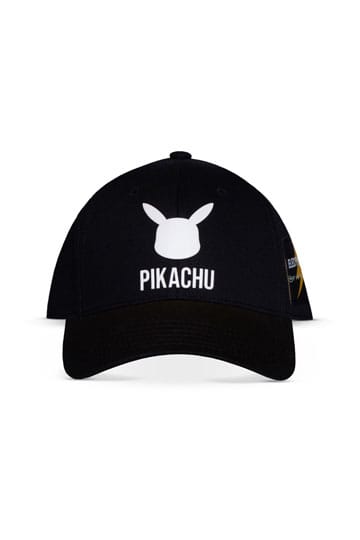 Pokemon Kavisli Bill Cap Pikachu Black