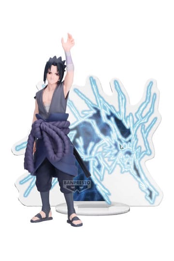 Naruto Shippuden Panel Espectáculo Estatua PVC Rayo Sasuke Uchiha 13 cm