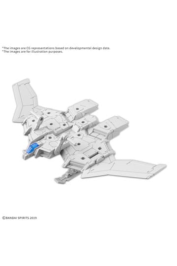 Gundam 30MM Plastic Model Kit 1/144 Extended Armament Vehicle (Wing Mobile Ver.)