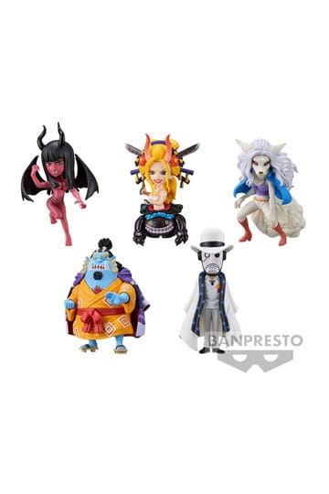 One Piece WCF Mini Figures 7 cm Wanokuni Onigashima 6 Display (12)