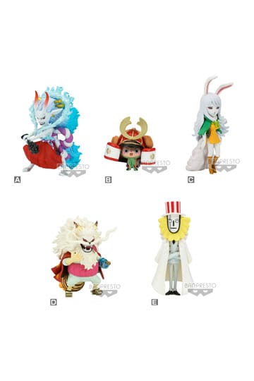 One Piece WCF Mini Figures 7 cm Wanokuni Onigashima 7 Display (12)