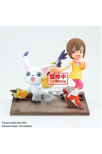 Digimon Adventure Adventure Archives DXF PVC Statue Hikari & Tailmon 12 cm