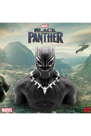 Marvel Comics Coin Bank Black Panther Wakanda Deluxe 20 cm