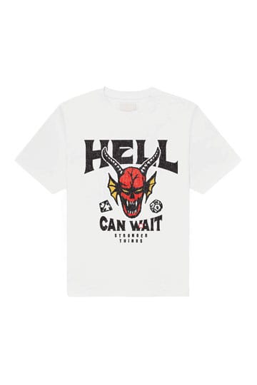 Stranger Things T-shirt Hell Can Wait (wit)
