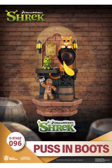 Shrek D-Stage PVC Diorama Puss In Boots 15 cm