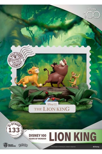 Disney 100 anni di Wonder D-Stage Pvc diorama Lion King 10 cm