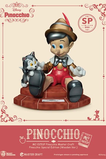 Disney Master Craft Statue Pinocchio hölzern ver. Sonderausgabe 27 cm