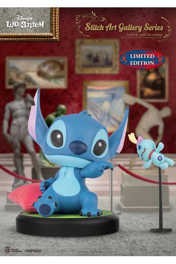 Lilo & Stitch Mini Egg Attack Figure Stitch Art Gallery Series Stitch and Scrum 8 cm