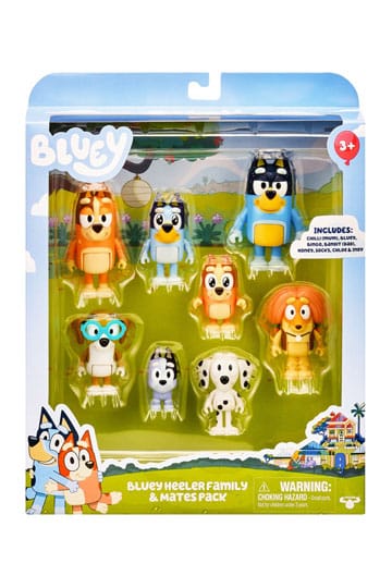 Bluey Action Figures 8-Pack