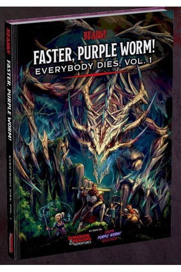 Livre d'aventures Donjons & Dragons Plus rapide, ver violet