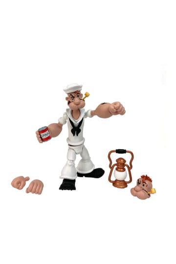 Popeye -werkingsfiguur golf 02 Popeye White Sailor Suit