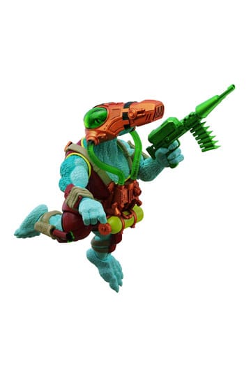 Saurozoïsche krijgers rotsactie figuur Javvik Mosa Mosasaurus (onderwateraanval) 15 cm