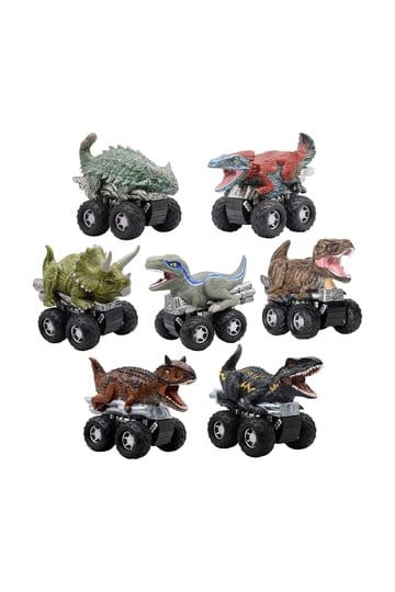 Jurassic World Zoom Riders Vehicle with Action Figure Assortment (24)