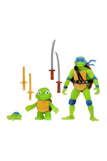 Teenage Mutant Ninja Turtles: Mutant Mayhem Action Figur 3-Pack Leonardo Evolution 10 cm