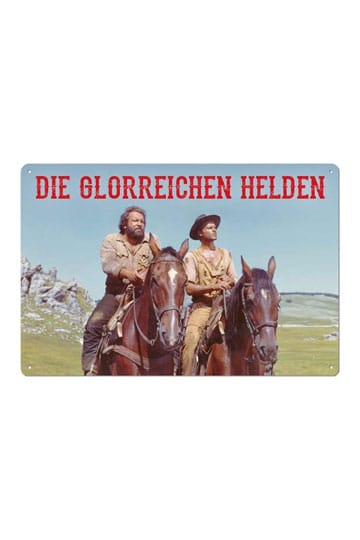 Bud Spencer & Terence Hill Tin Sign Die Glorreichen Helden 20 x 30 cm