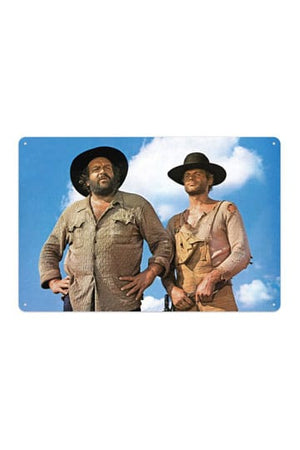 Bud Spencer & Terence Hill Blikskilt Blue Sky 20 x 30 cm