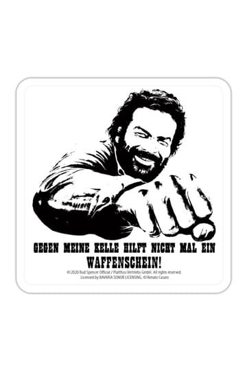 Bud Spencer Tin coasters Kelle 10 x 10 cm