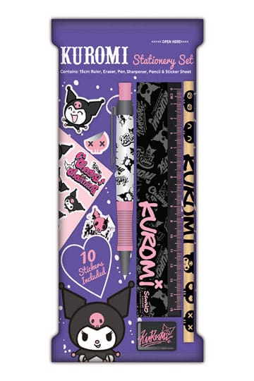 Sanrio Stationery Set 6-Pack Kuromi