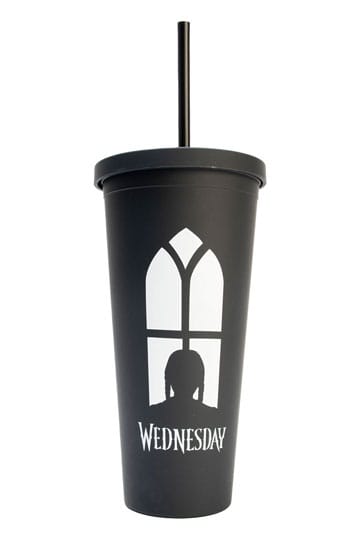 Mittwoch Tumbler mit Strohhalm 485 ml