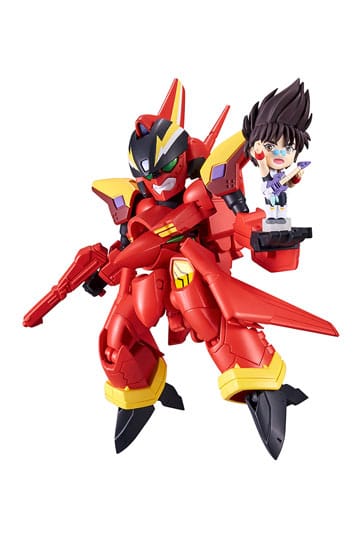 Macross 7 Tiny Session Vehicle mit Action Figure VF-19 Custom Fire Valkyrie with Basara Nekki 11 cm