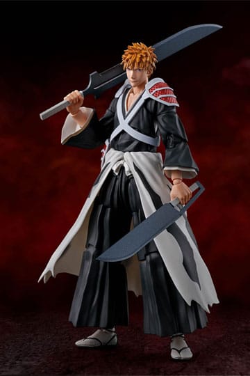 Bleach: Tusenårig blodkrig S.H. Figuarts Action Figur Ichigo Kurosaki Dual Zangetsu 16 cm