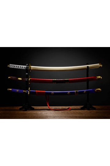 One Piece Proplica Replicas 1/1 Roronoa Zoro Tres espadas de estilo de espada Set 95 cm