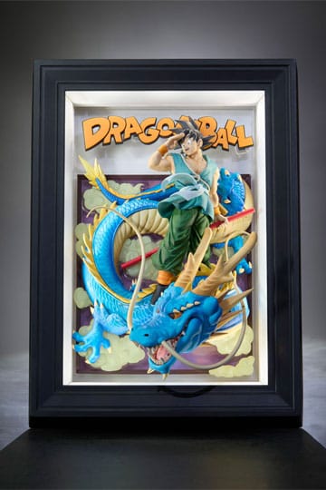 Dragon Ball Z Tamashii Art 3D reliëffoto Son Goku & Dragon 27 cm