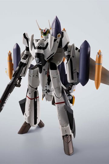 Macross 7 Hi-Metal R Action Figur VF-0S Phoenix (Roy Focker Use) & QF-2200D-B Ghost Set 14 cm