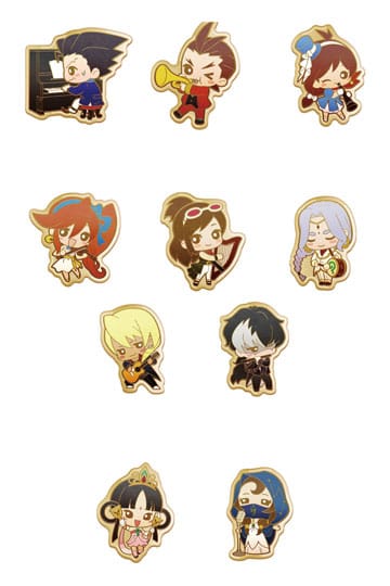 Apollo Justice: Ace Attorney Trilogy Enamel Pin Orchestra 5 cm Assortment (10)