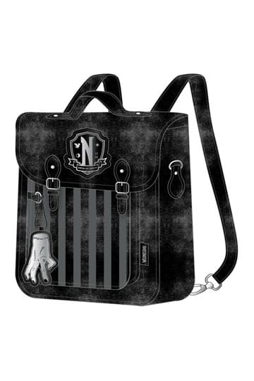 Wednesday Fashion - Faux Leather Backpack Nevermore