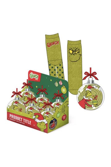 The Grinch Tree Ornment with Anti-Slip Socks 38-45