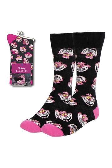 Disney Socks Alice in Wonderland Cheshire Cat Faces 36-43