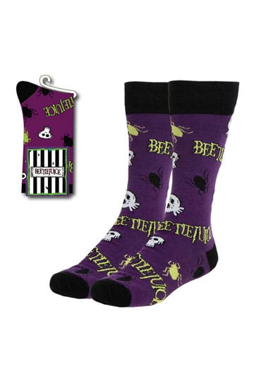 Beetlejuice Socks Purple 38-45