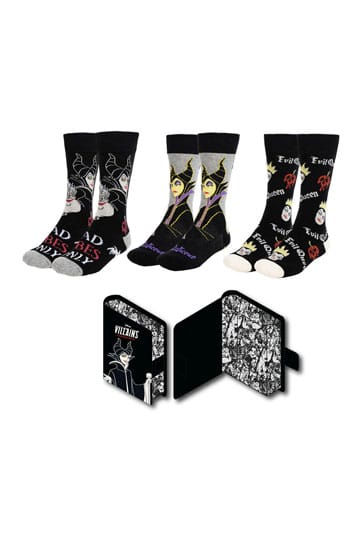 Disney Villains Socks 3-Pack 36-43