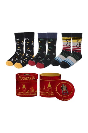 Harry Potter Socks 3-Pack Hogwarts 8-45