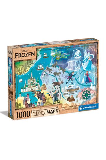 Disney Story Maps Jigsaw Puzzle Frozen (1000 pieces)