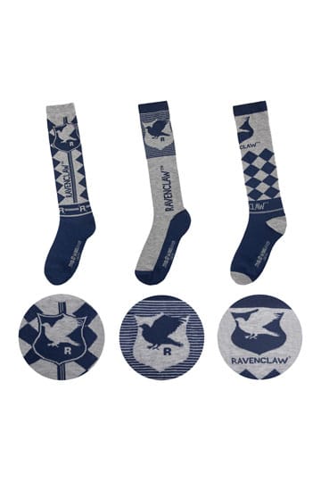 Harry Potter Knee-high socks 3-Pack Ravenclaw