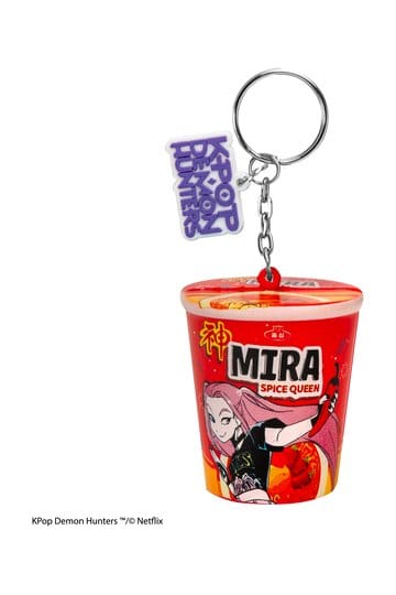 KPop Demon Hunters Squishy Keychain Mira Spice Queen Noodles