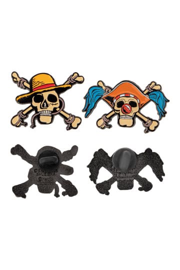 One Piece Pins 2-Pack Luffy & Buggy